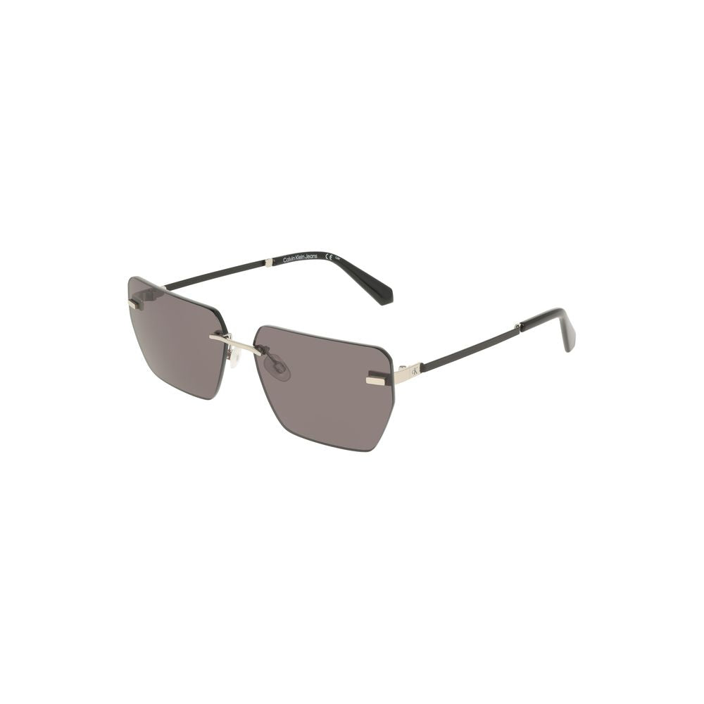Gray Metal Men Sunglasses