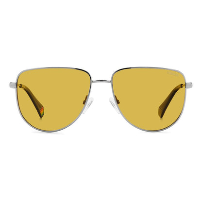 Gray Metal Sunglasses-Polaroid-LabelTerrace.com