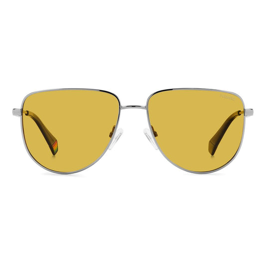 Gray Metal Sunglasses-Polaroid-LabelTerrace.com