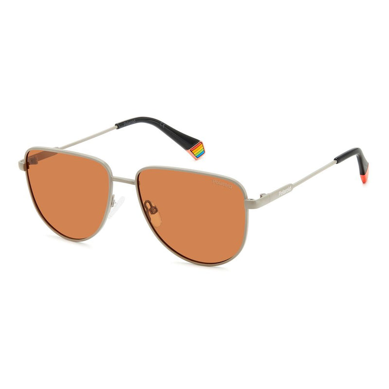 Gray Metal Sunglasses-Polaroid-LabelTerrace.com