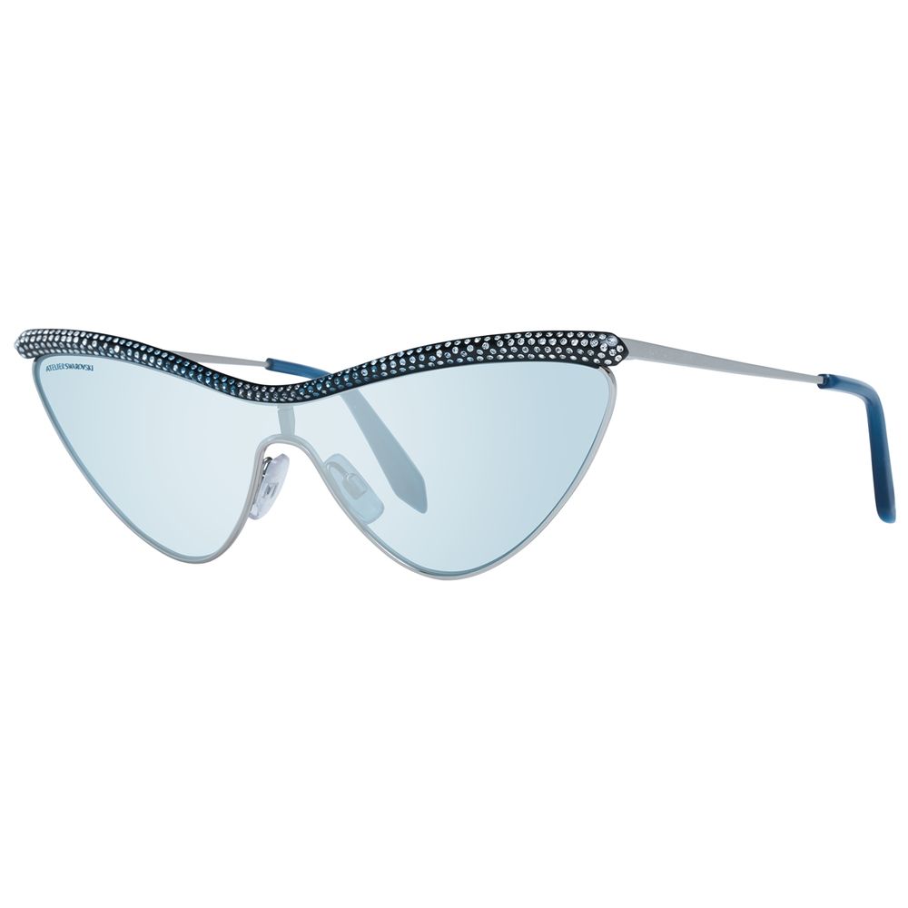 Gray Metal Sunglasses-Atelier Swarovski-LabelTerrace.com