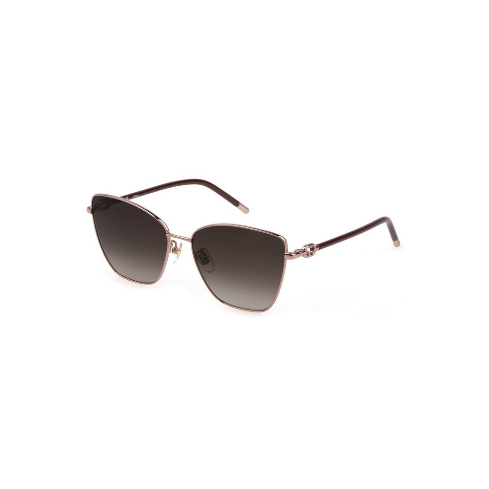 Gray Metal Women Sunglass-Furla-LabelTerrace.com