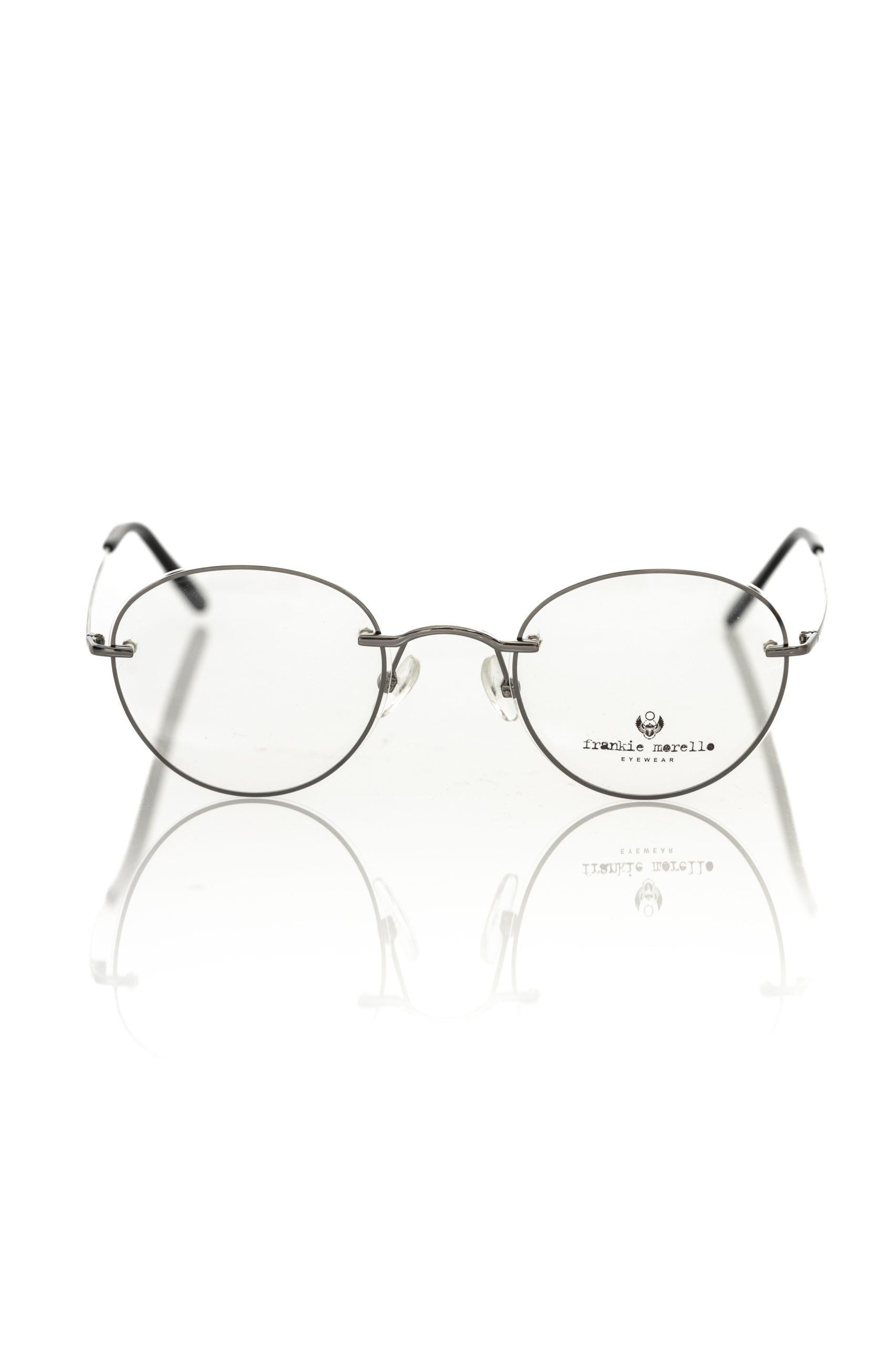 Gray Metallic Men's Eyeglass Frame