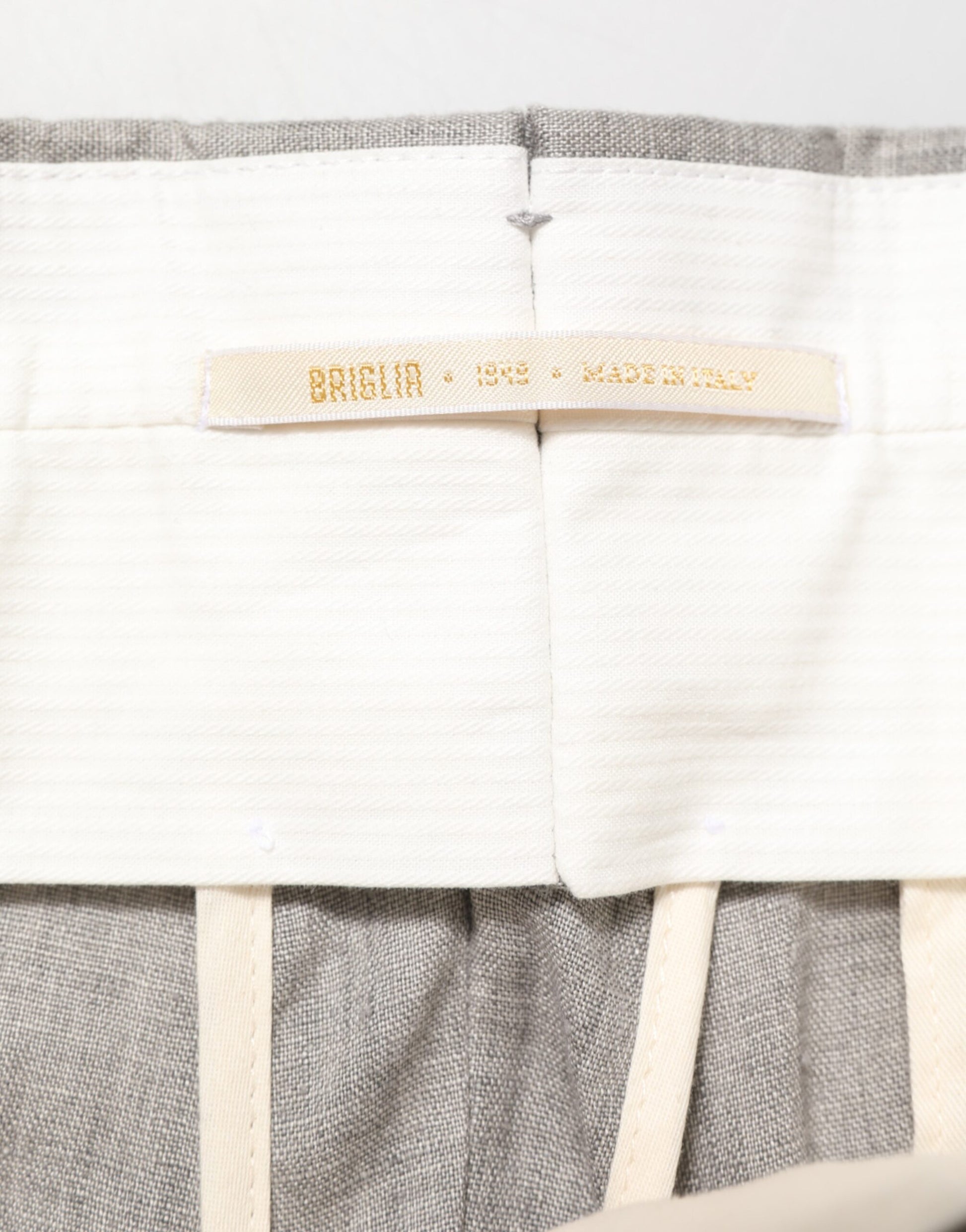 Gray Mid Waist Dress Formal Skinny Men Pants-Briglia 1949-LabelTerrace.com