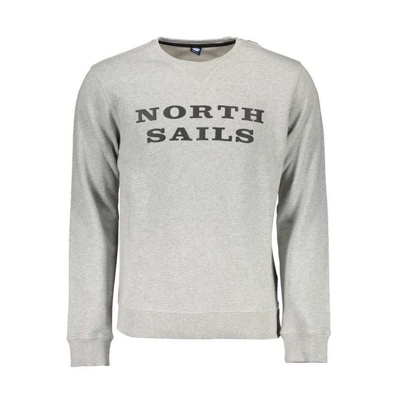 Gray Organic Cotton Men Sweater-North Sails-LabelTerrace.com