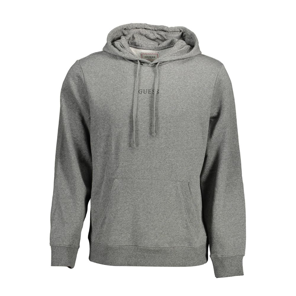 Gray Organic Cotton Men Sweater-Guess Jeans-LabelTerrace.com