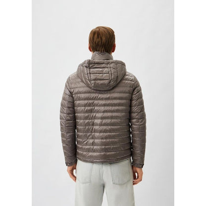 Gray Polyamide Men Jacket-Add-LabelTerrace.com