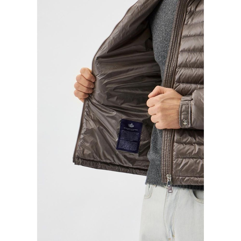 Gray Polyamide Men Jacket-Add-LabelTerrace.com