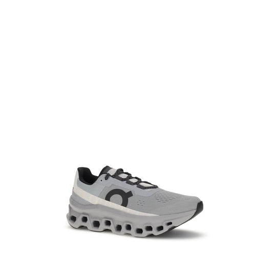 Gray Polyester Athletic Sneakers