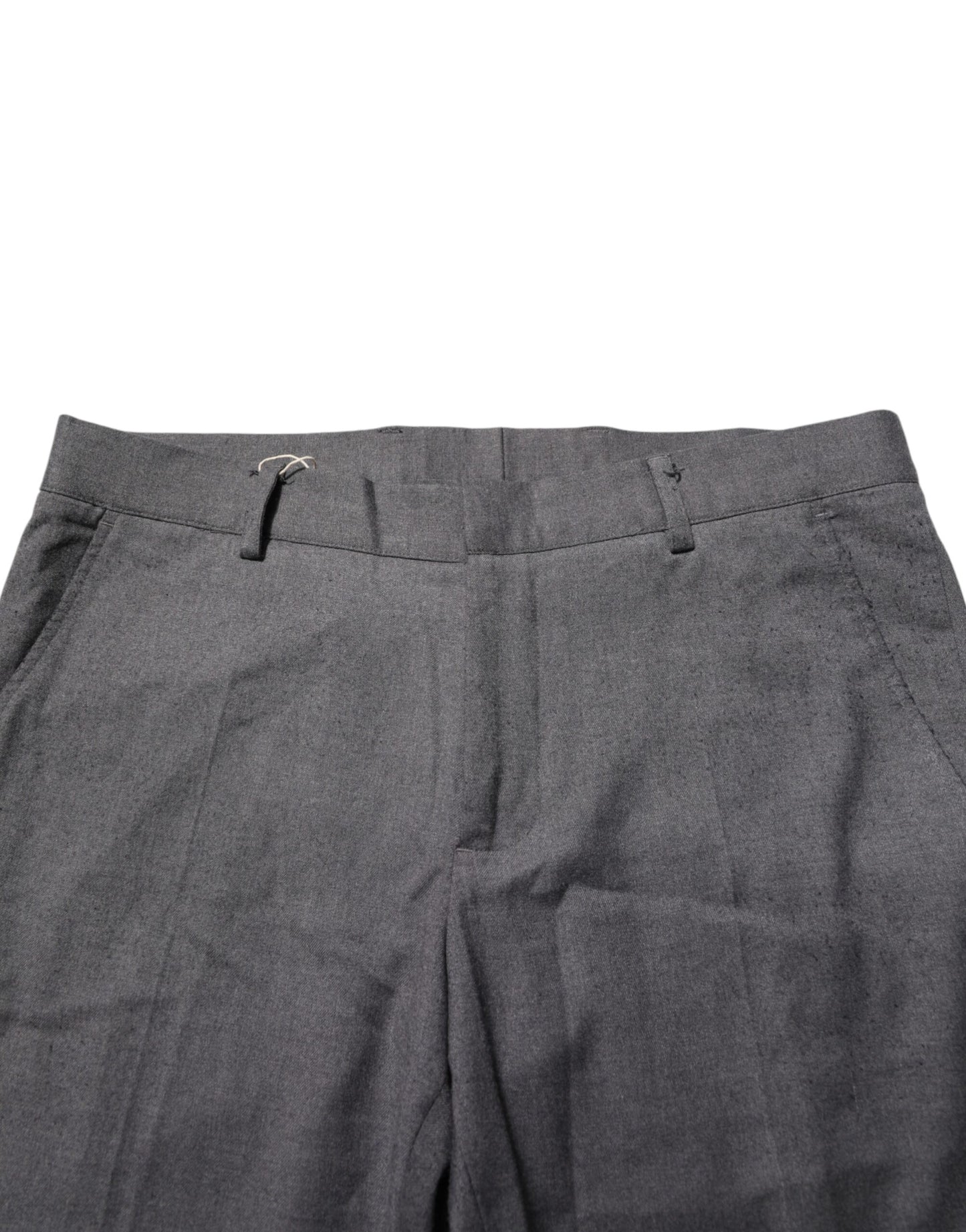 Gray Polyester Formal Dress Trouser Pants-Daniele Alessandrini-LabelTerrace.com
