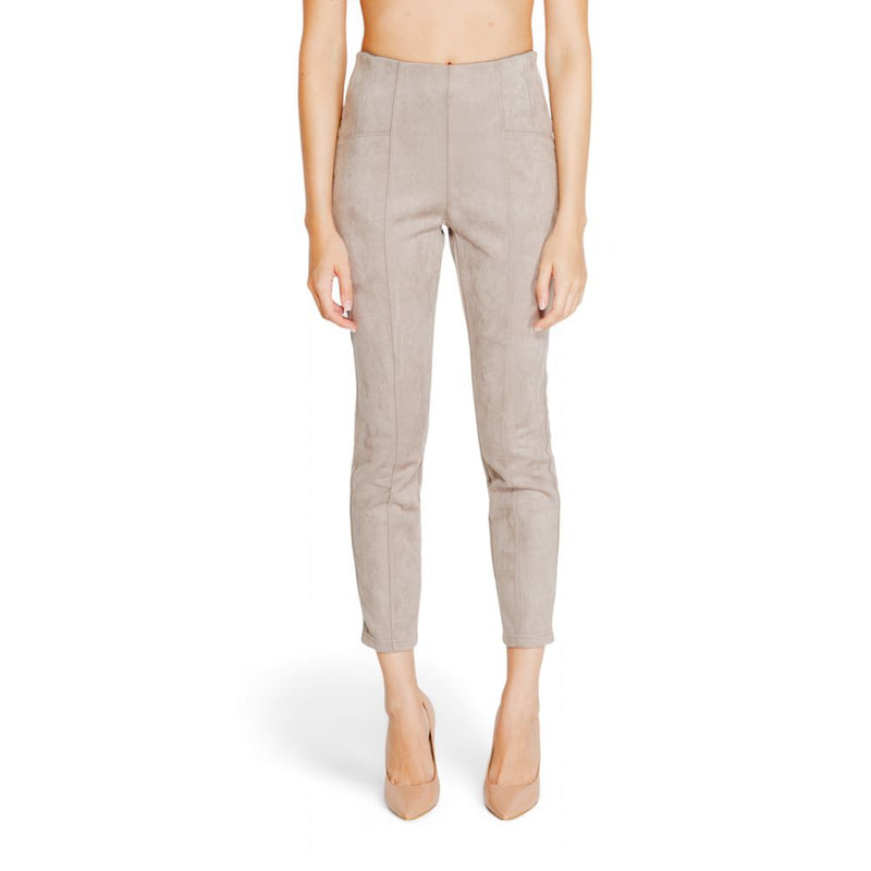 Gray Polyester Leggings
