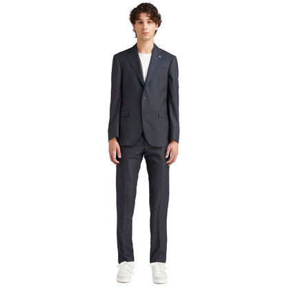 Gray Polyester Men Suit-AT.P.CO-LabelTerrace.com