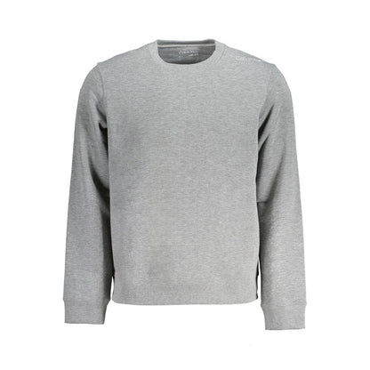 Gray Polyester Men Sweater-Calvin Klein-LabelTerrace.com