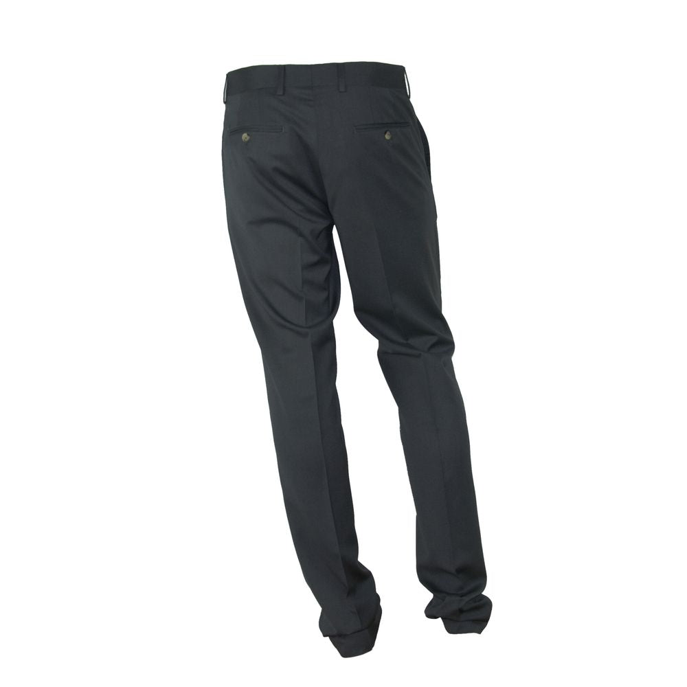 Gray Polyester Men Trouser-Made in Italy-LabelTerrace.com
