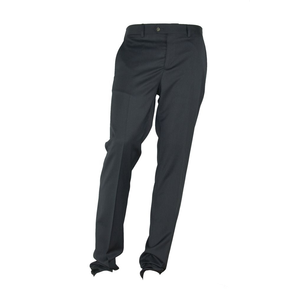 Gray Polyester Men Trouser-Made in Italy-LabelTerrace.com