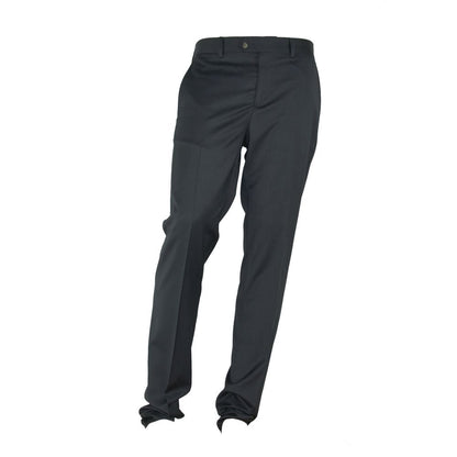 Gray Polyester Men Trouser-Made in Italy-LabelTerrace.com