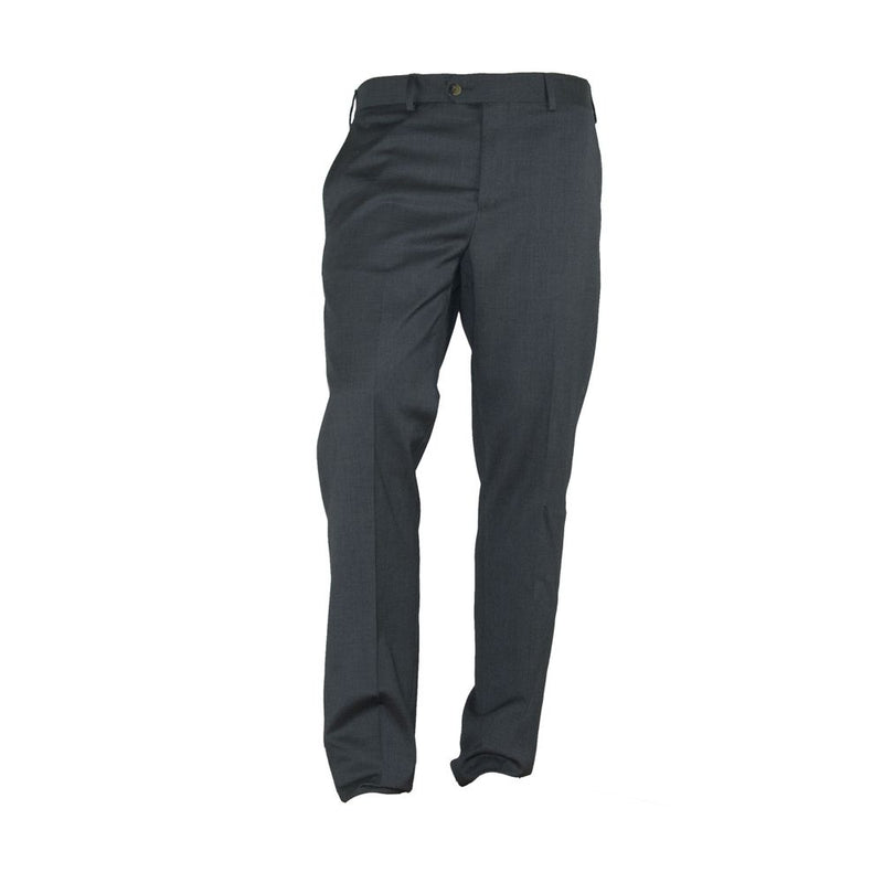 Gray Polyester Men Trousers-Made in Italy-LabelTerrace.com
