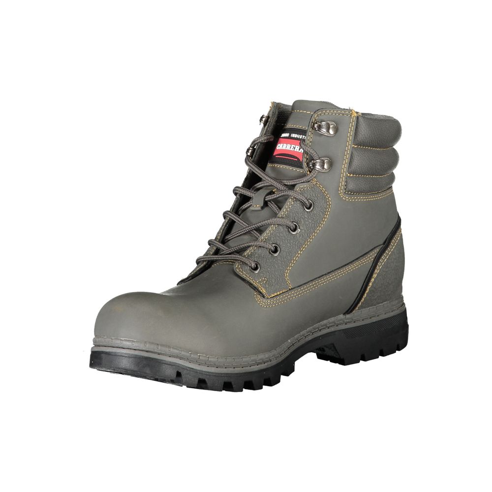 Gray Polyester Mens Boot-Carrera-LabelTerrace.com