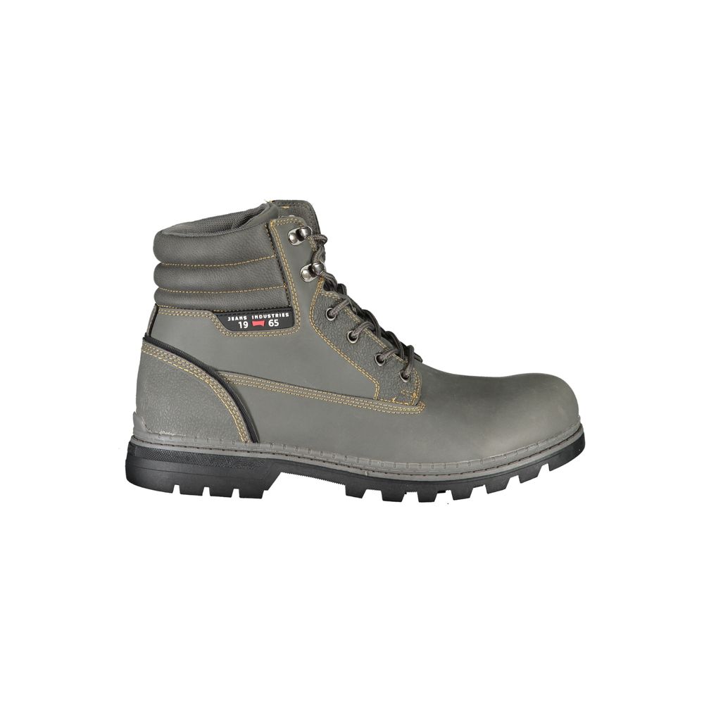 Gray Polyester Mens Boot-Carrera-LabelTerrace.com