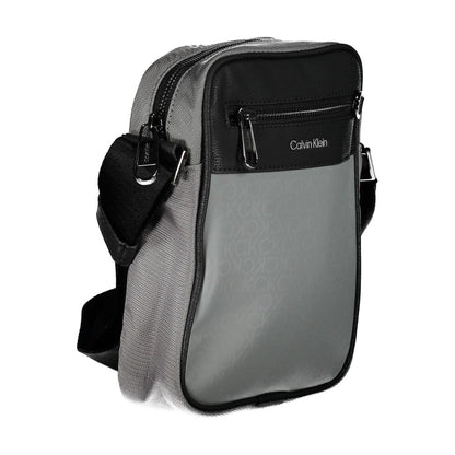 Gray Polyester Shoulder Bag-Calvin Klein-LabelTerrace.com