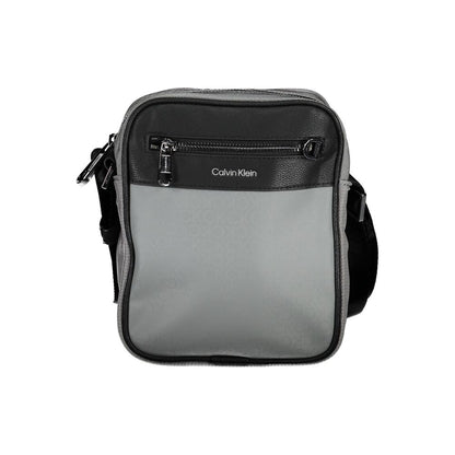 Gray Polyester Shoulder Bag-Calvin Klein-LabelTerrace.com
