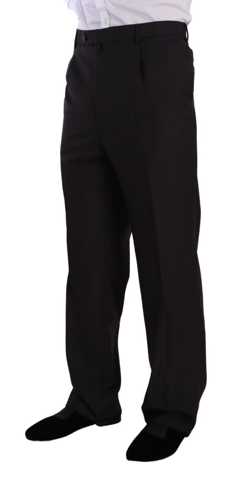 Gray Polyester Single Breasted Formal Suit-Domenico Tagliente-LabelTerrace.com