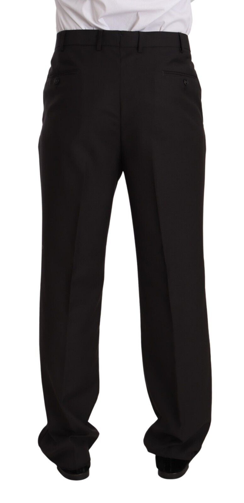 Gray Polyester Single Breasted Formal Suit-Domenico Tagliente-LabelTerrace.com