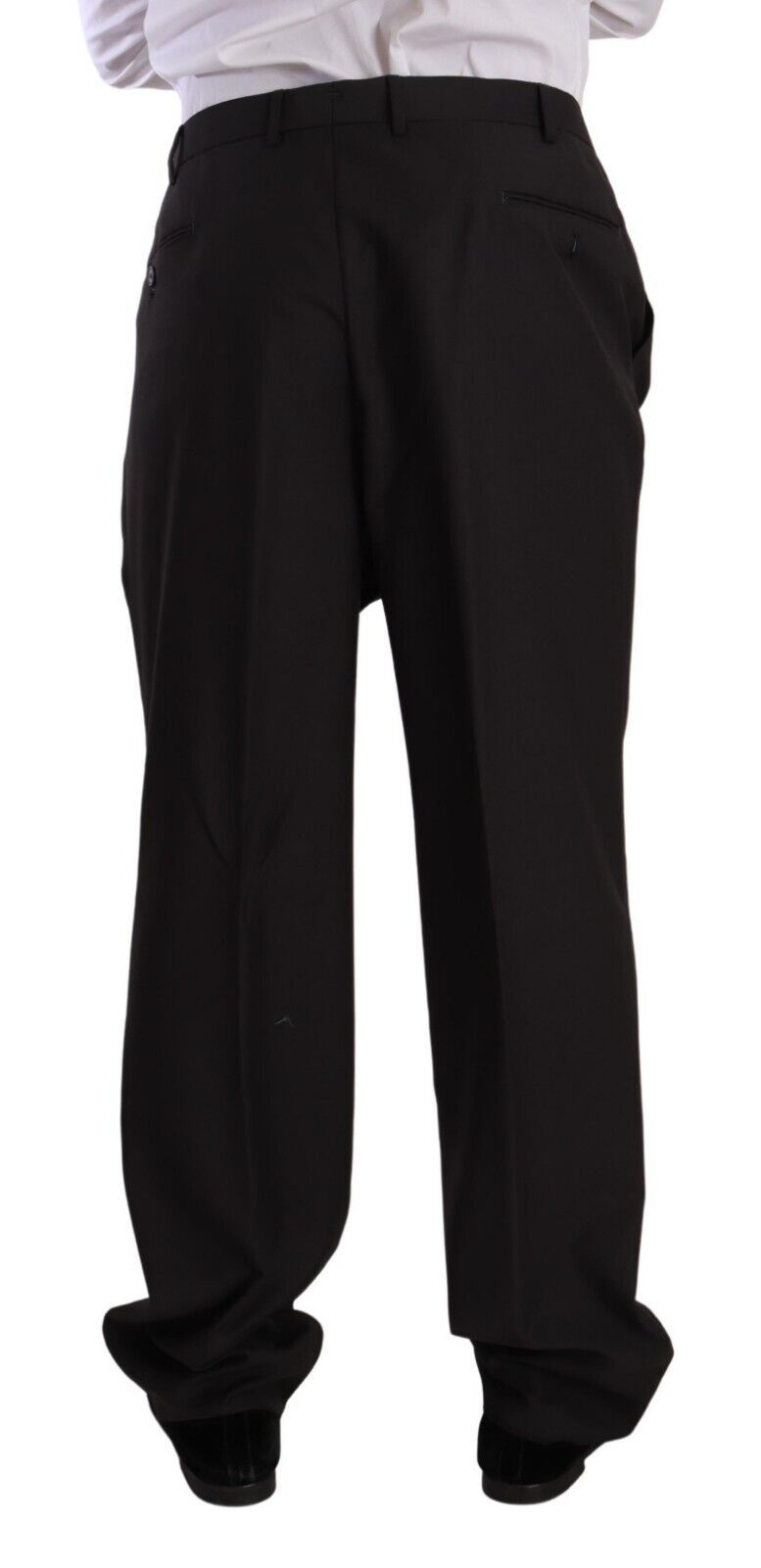 Gray Polyester Single Breasted Formal Suit-Domenico Tagliente-LabelTerrace.com