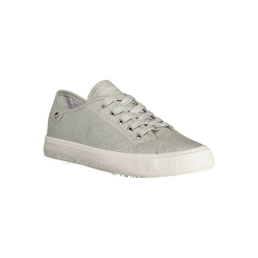 Gray Polyester Sneaker-U.S. POLO ASSN.-LabelTerrace.com