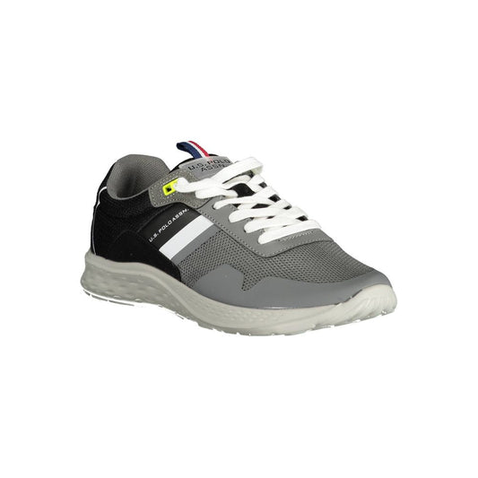 Gray Polyester Sneaker-U.S. POLO ASSN.-LabelTerrace.com