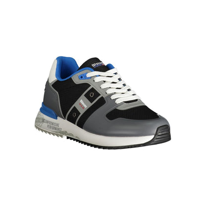 Gray Polyester Sneaker-Blauer-LabelTerrace.com