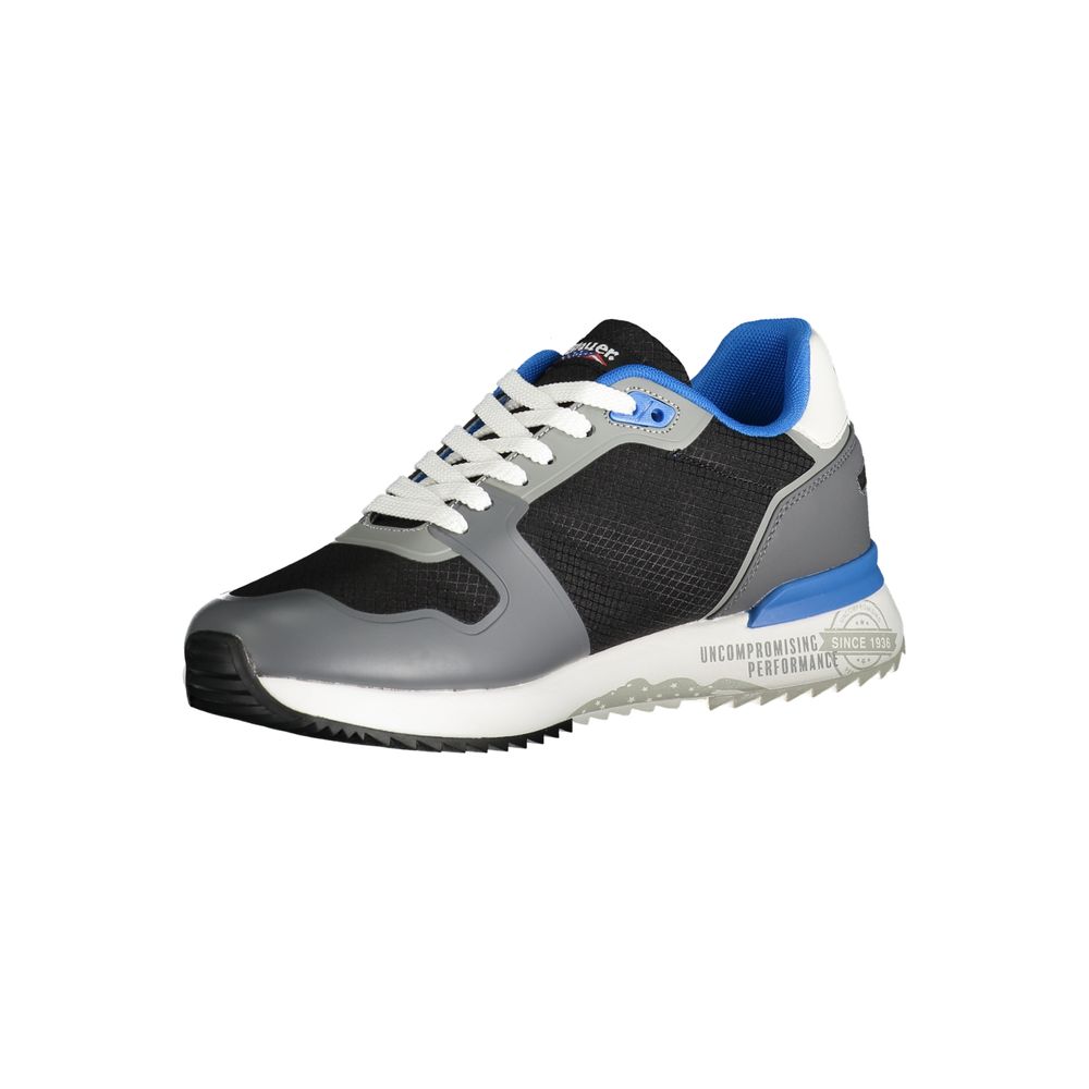 Gray Polyester Sneaker-Blauer-LabelTerrace.com