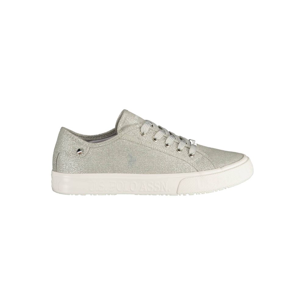 Gray Polyester Sneaker-U.S. POLO ASSN.-LabelTerrace.com