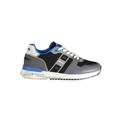 Gray Polyester Sneaker-Blauer-LabelTerrace.com
