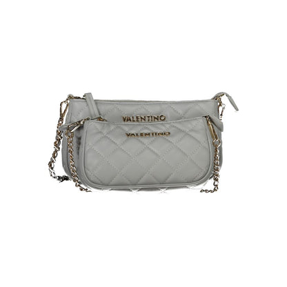 Gray Polyethylene Women Handbag-Mario Valentino-LabelTerrace.com