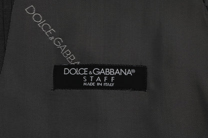 Gray STAFF Cotton Rayon Vest-Dolce & Gabbana-LabelTerrace.com