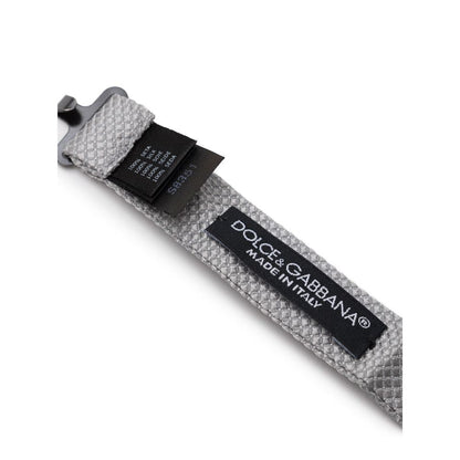 Gray Silk Bowty-Dolce & Gabbana-LabelTerrace.com