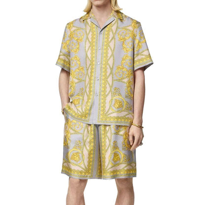 La Coupe Des Dieux Silk Shorts-Versace-LabelTerrace.com