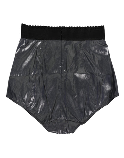 Gray Silk Stretch Slip Girdle Panty Underwear