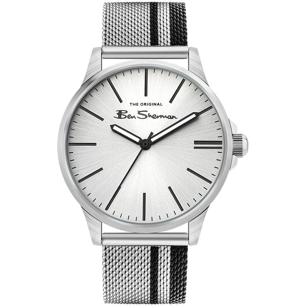 Gray Stainless Steel Dress Watch-Ben Sherman-LabelTerrace.com