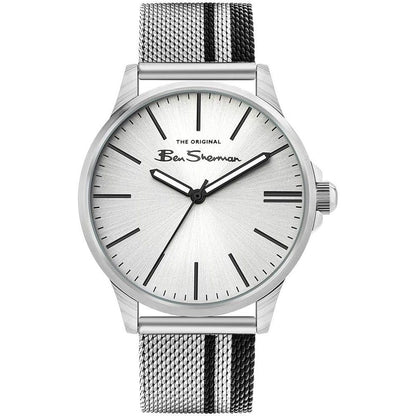 Gray Stainless Steel Dress Watch-Ben Sherman-LabelTerrace.com