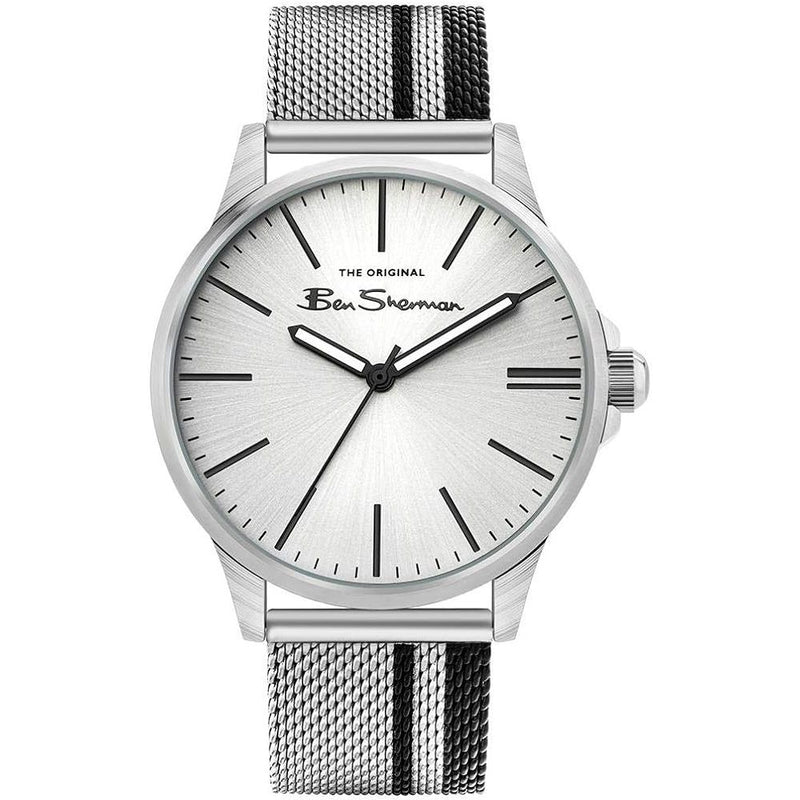 Gray Stainless Steel Dress Watch-Ben Sherman-LabelTerrace.com