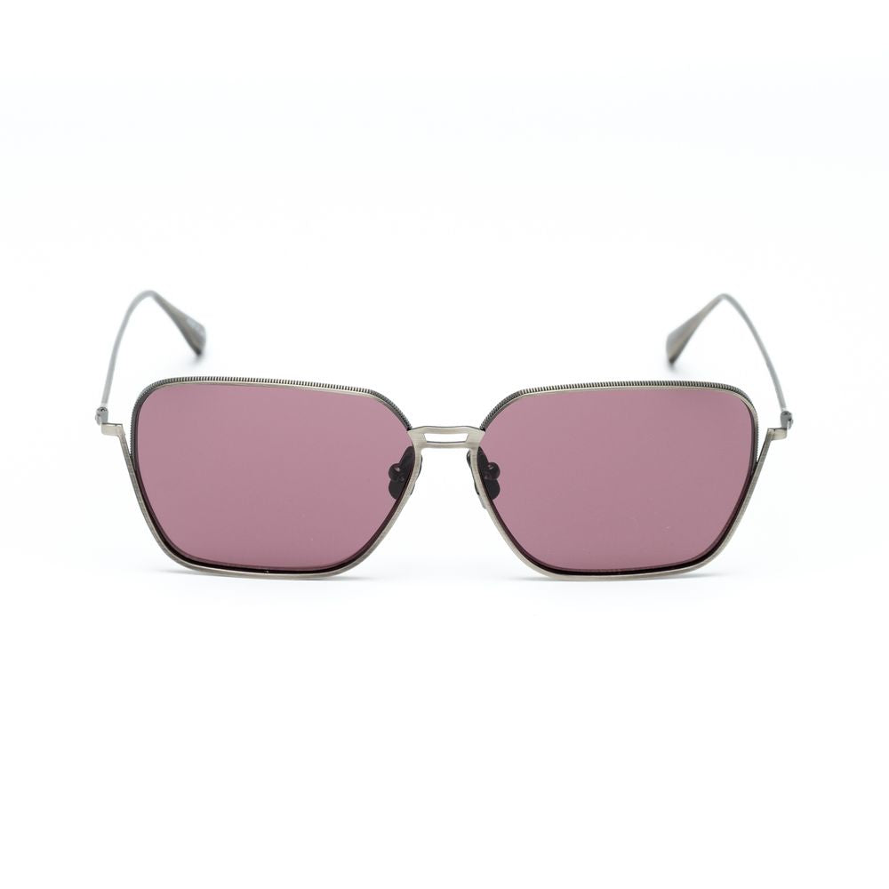 Gray Stainless Steel Sunglasses-Belstaff-LabelTerrace.com