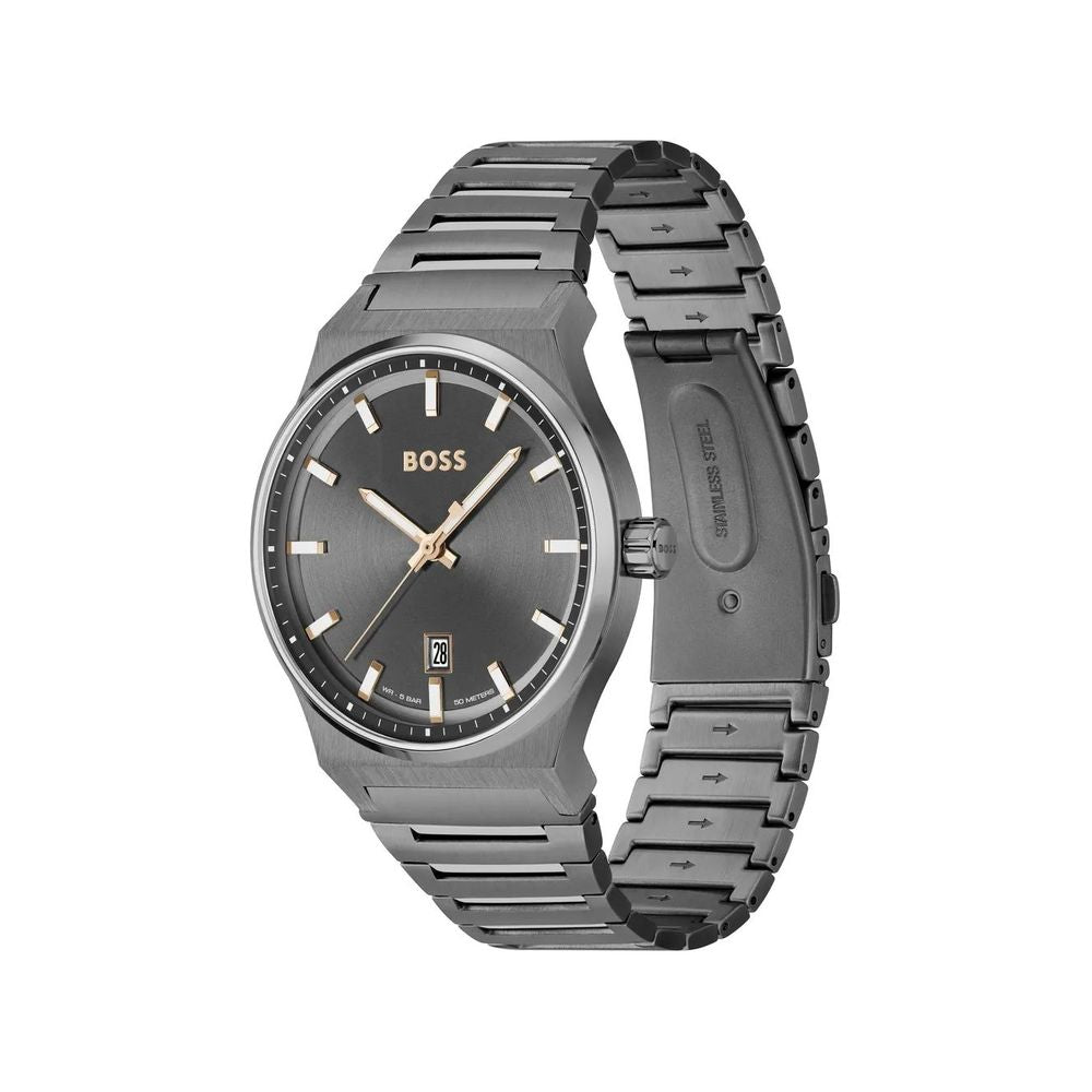 Gray Stainless Steel Watch-Hugo Boss-LabelTerrace.com