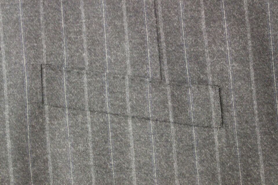 Gray Striped Wool Logo Vest Gilet Weste-Dolce & Gabbana-LabelTerrace.com