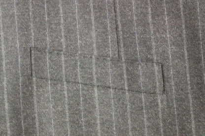 Gray Striped Wool Logo Vest Gilet Weste-Dolce & Gabbana-LabelTerrace.com
