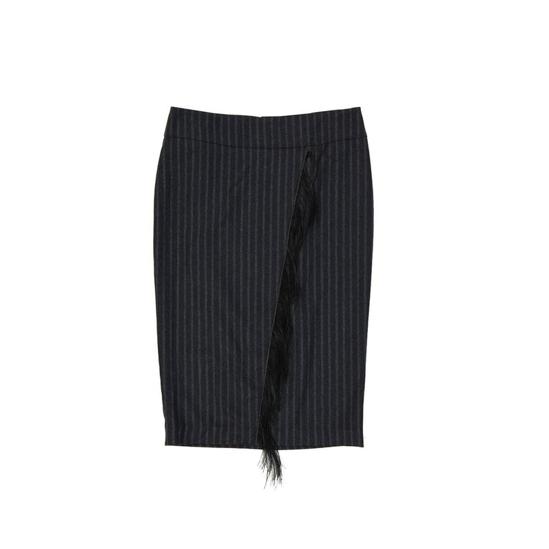 Wool Striped Skirt-Brunello Cucinelli-LabelTerrace.com