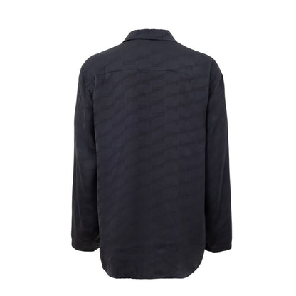 Gray Viscose Shirt-Balenciaga-LabelTerrace.com