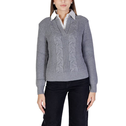 Gray Viscose Sweater-Morgan De Toi-LabelTerrace.com