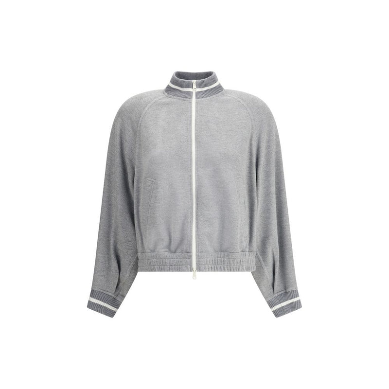 Gray Viscose Sweatshirt